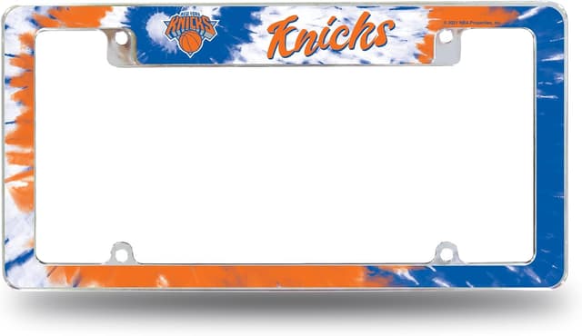 Detalle de NBA Basketball Primary Chrome License Plate Frame (12" x 6") for Cars, Trucks, and SUVs