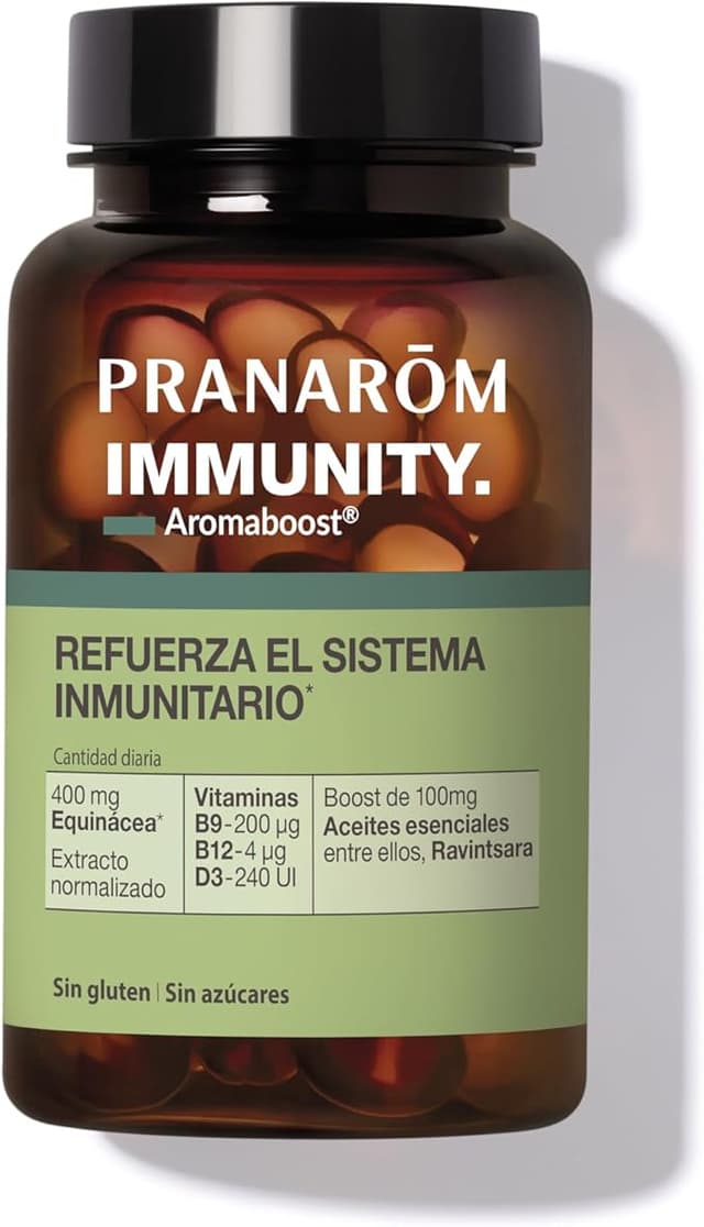 Detalle de PRANAROM Aromaboost Immunity 🍃 Suplemento para Inmunidad, 60 cápsulas