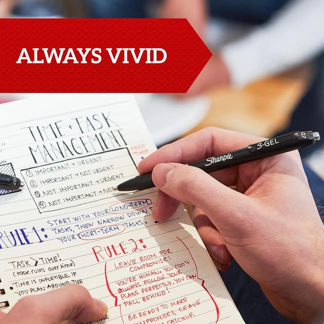 Detalle de Sharpie S-Gel Medium 0.7mm gel pens 12-pack 🖊