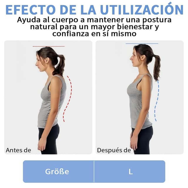 Thumbnail 3 de Corrector Postura Espalda Para Mujer Y Hombre,Para Alivio Del Dolor De Espalda,Cuello,Hombros Y Cervicales,Corrector De Postura Para,Invisible Transpirable Corregir Fajas Para Espalda (negro25101302)