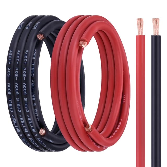 Detalle de Geosiry 2 Gauge Battery Cable 15FT