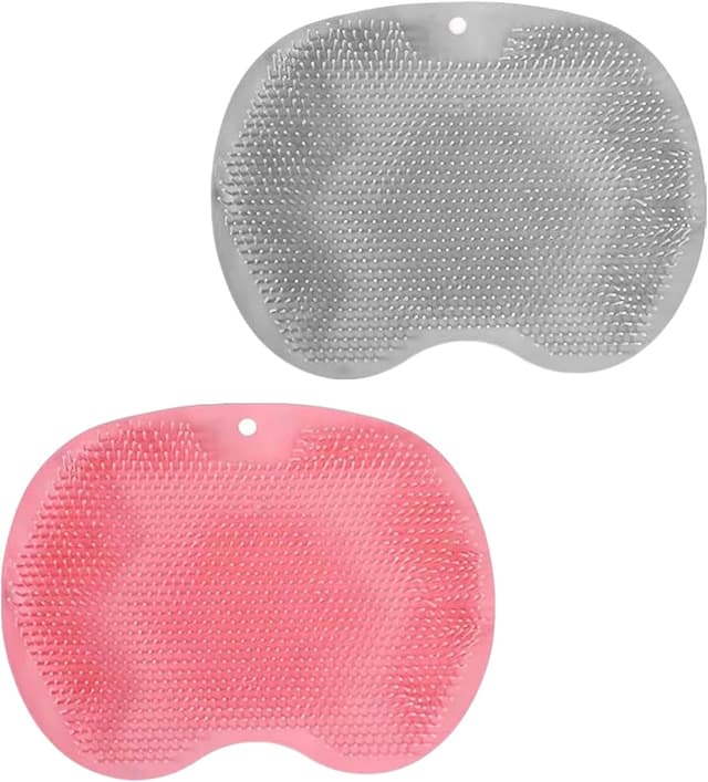 Detalle de 2Pcs Shower Foot Scrubber Wall-Mounted Exfoliator for Callus Removal