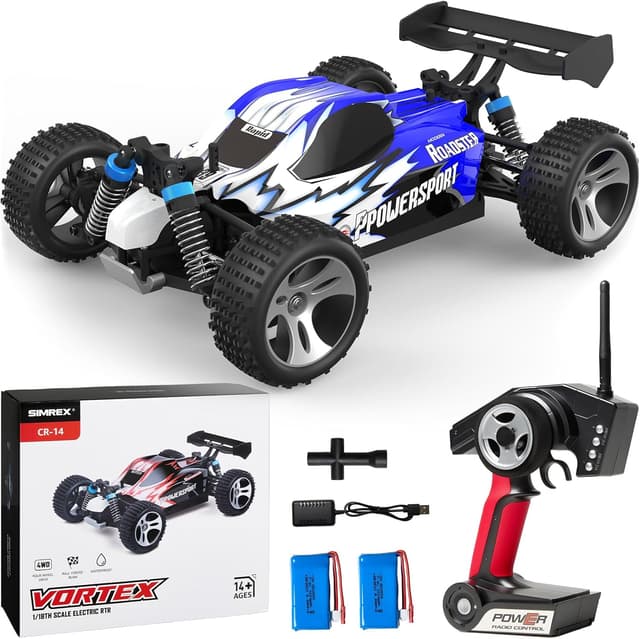 Detalle de SIMREX 1:18 Scale All-Terrain RC Car 45km/h