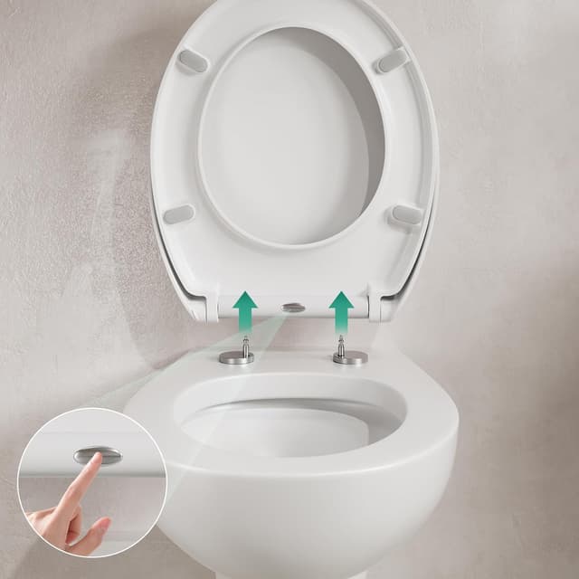 Thumbnail 4 de DERW O-shaped Soft Close Toilet Seat 🚽