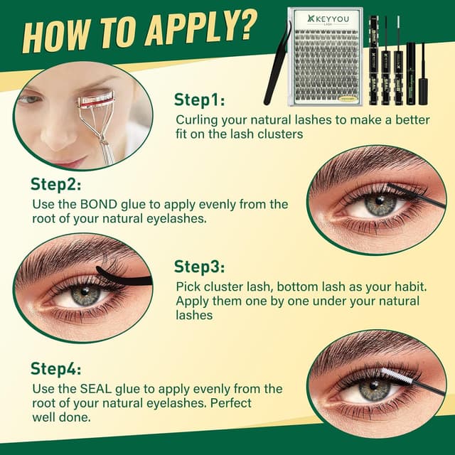 Thumbnail 6 de KEYYOU LASH KY02 Wimpernverlängerungsset 144 Stück 💄