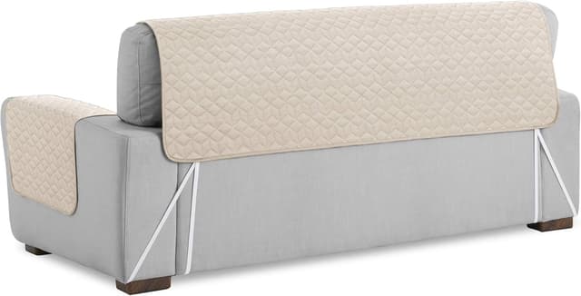Detalle 2 de Textilhome Funda Sofá Chaise Longue Geo Circus 🛋️ 200cm Marfil