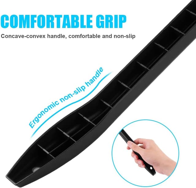 Detalle 2 de URAQT Car Windscreen Cleaner Brush (2PCS) with Long Reach Handle and 4 Washable Microfibre Pads