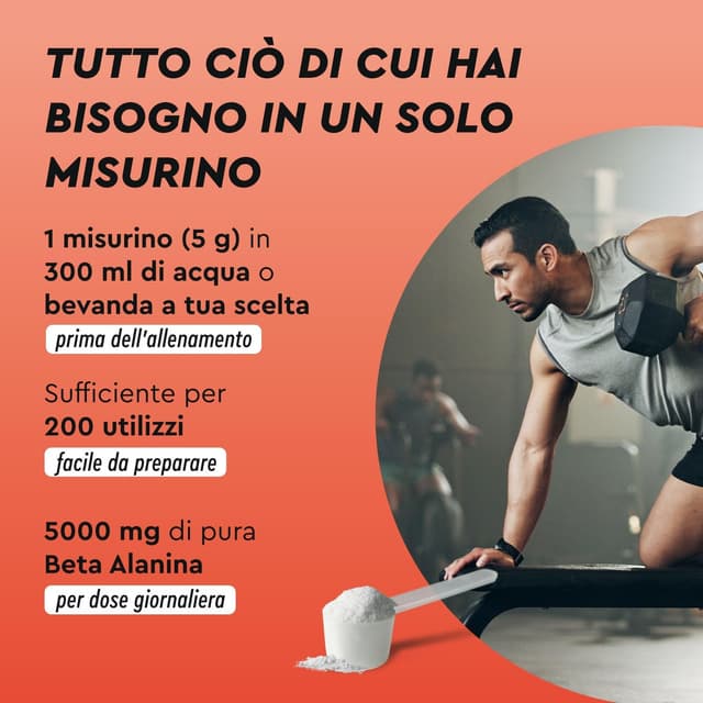 Detalle 2 de Beta Alanina 1000g 5000mg pre allenamento