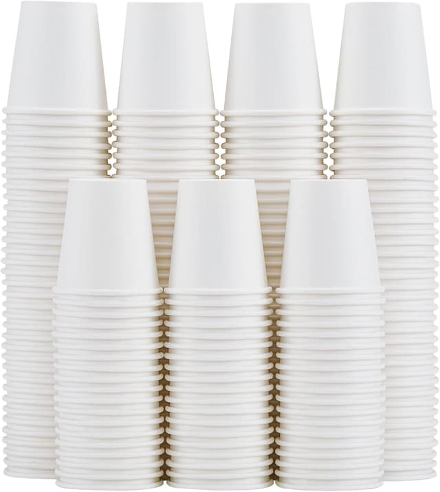 Thumbnail 6 de Clawsoff 300-Count 12 oz Disposable Paper Coffee Cups (Leak-Resistant, Thickened White Cups)