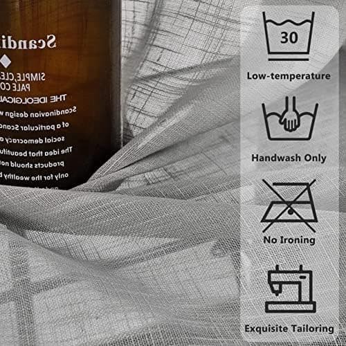 Thumbnail 4 de Topfinel Cortina Raya Gasa Suave para Ventanas 300x240cm 🏡