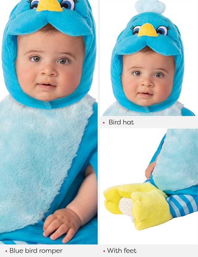 Detalle 2 de Déguisement oiseau enfant 1-2 ans bleu