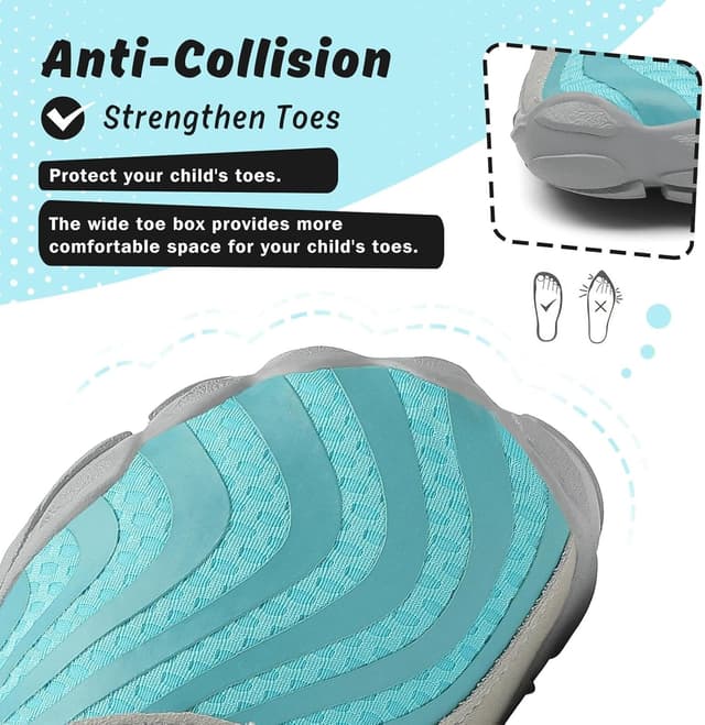 Detalle 2 de Saguaro Scarpe Barefoot minimaliste per bambini e ragazzi da outdoor e indoor (cielo blu) Gr.36