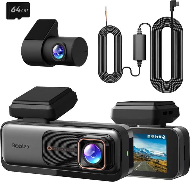 Detalle de BOTSLAB Dashcam Auto 4K vorn+hinten mit GPS