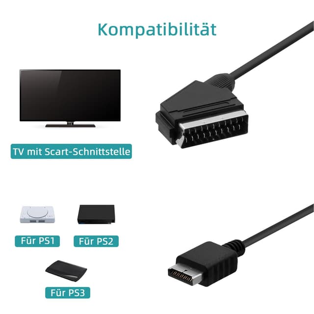 Detalle de Gam3gear SCART-Kabel 180 cm