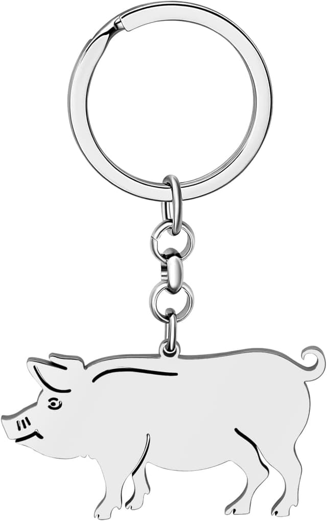 Thumbnail 6 de LONYOO llavero cerdo acero inoxidable 26x46 mm