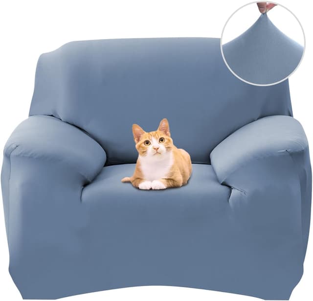 Thumbnail 6 de Jaotto Copridivano Elasticizzato 4 Posti con braccioli, fantasia Foglie marrone antiscivolo e antimacchia