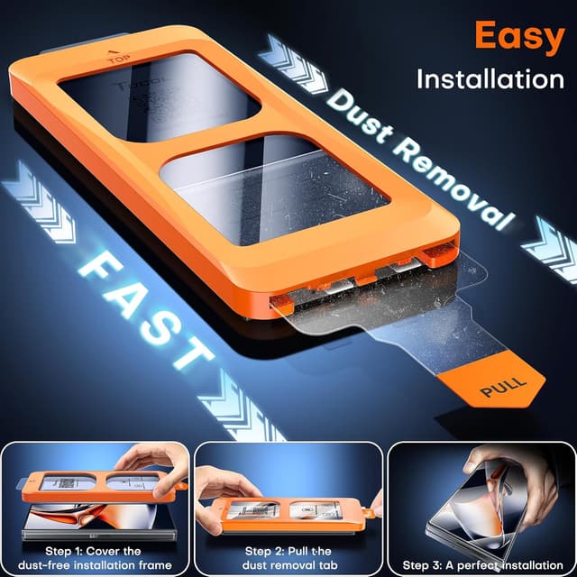 Thumbnail 3 de TOCOL protector pantalla Galaxy Z Fold 7 2 piezas