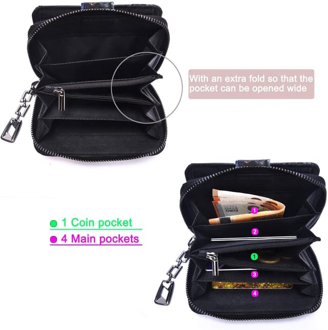 Detalle 2 de Portafoglio donna con cerniera 10,2x13,5x4