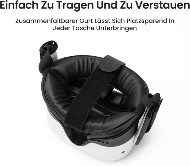 Detalle de KIWI design K4 Flex Komfort-Kopfband für Meta Quest 3/3S (ohne Batterie) – verstellbar mit PU-Schaum