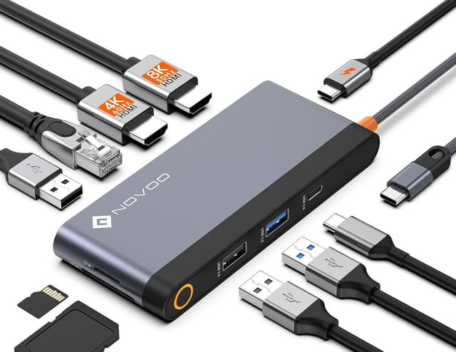 Detalle de NOVOO Docking Station USB C Hub