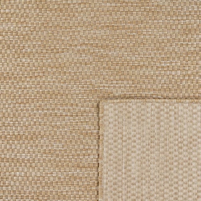 Detalle 2 de Paco Home Outdoor Teppich Flachgewebe in Sisaloptik, Natur meliert, 160x220 cm