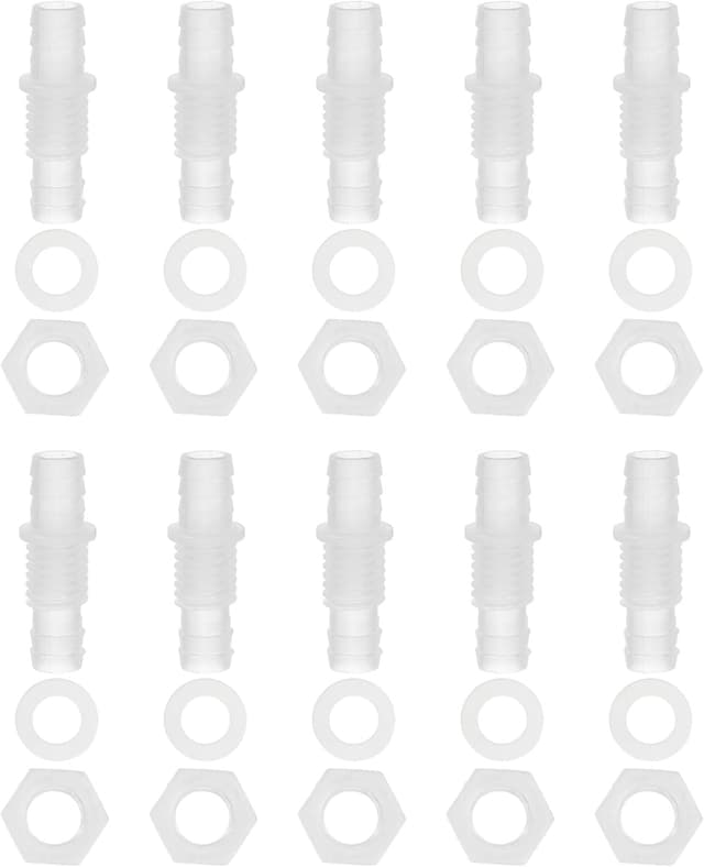 Detalle de PATIKIL 3/8" Hose ID Bulkhead Fittings