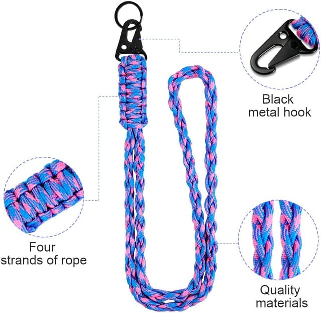 Thumbnail 2 de Vicloon 2pcs Paracord Lanyard 550lb