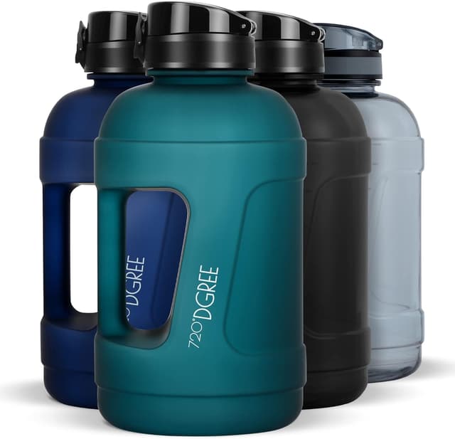 Detalle de 720°DGREE Fitness uberBottle Jug 2300 ml avec poignée – gourde XXL softTouch, anti-fuite, sans BPA