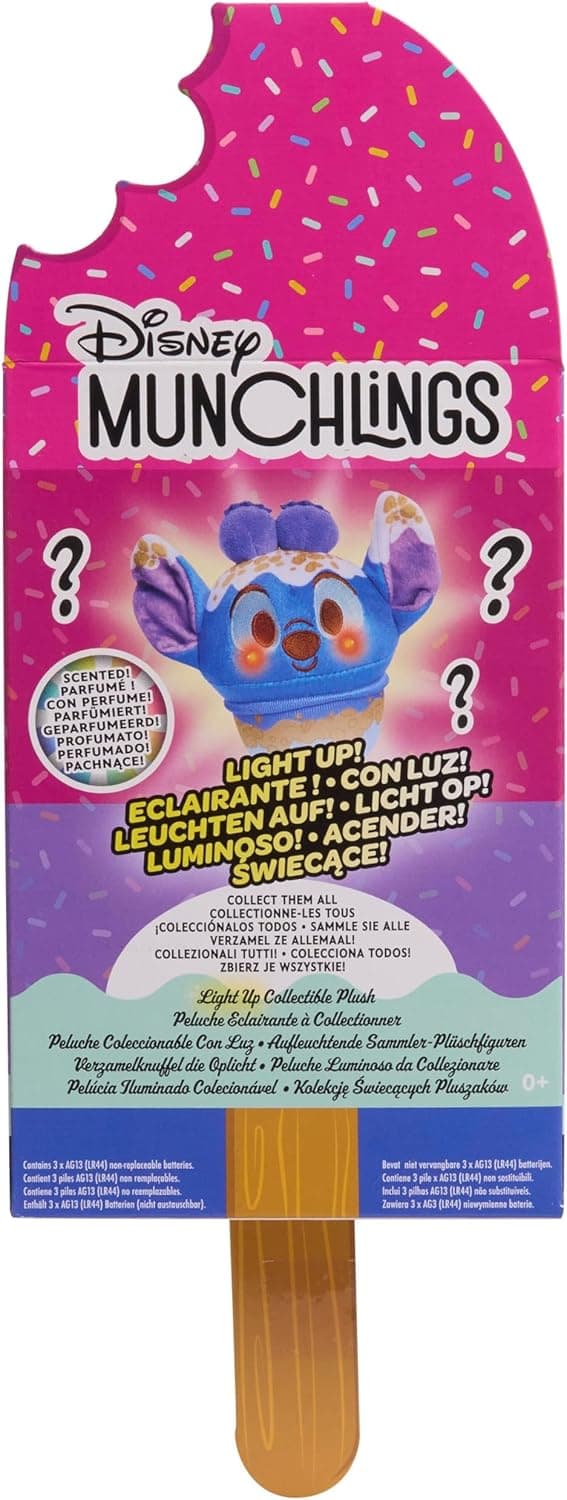 Detalle de Just Play Disney Munchlings Light-Up-Plüschspielzeug mit Duft (11,4 cm) – zum Sammeln
