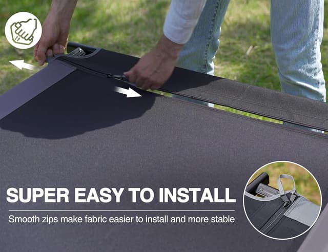 Detalle 2 de Camping bed cot support 300 kg extra wide