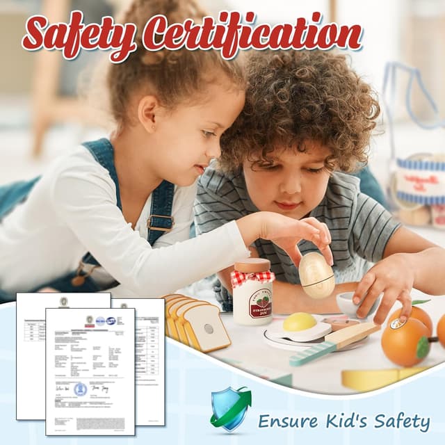 Thumbnail 6 de Lehoo Castle Comida de madera para cocinita 2‑5 años