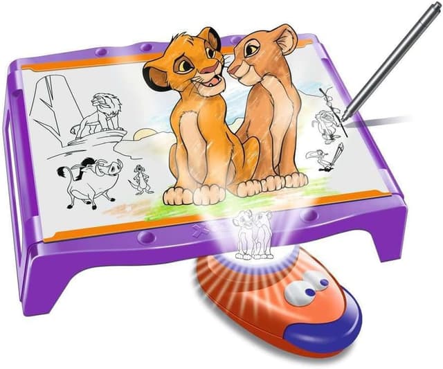 Detalle de Xoomy Maxi Disney Classics e Principesse – Set da disegno A4 con lampada LED zoom e 72 diapositive