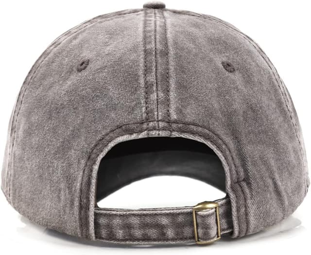 Detalle de Zylioo XL/XXL Washed Cotton Baseball Cap for Big Heads (Washed Denim Look)