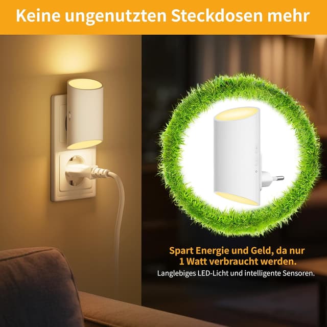 Thumbnail 4 de Nachtlicht Steckdose 2er Set 3000K Warmweiß