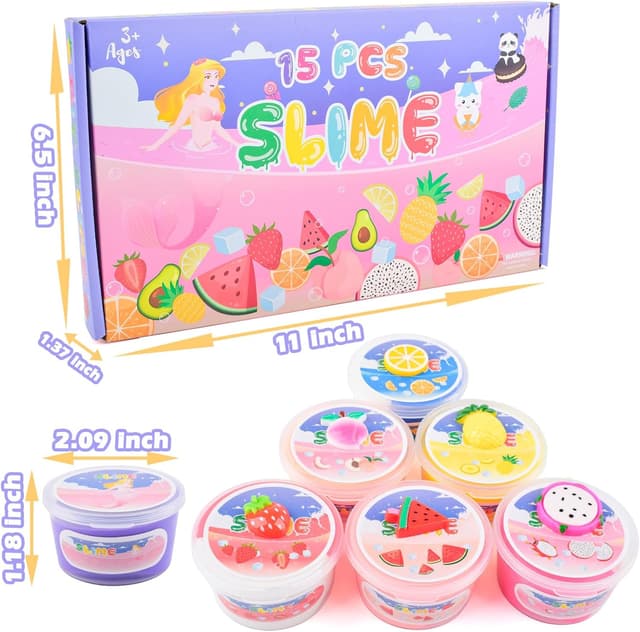 Detalle 2 de Butter slime kit 15 pack for kids