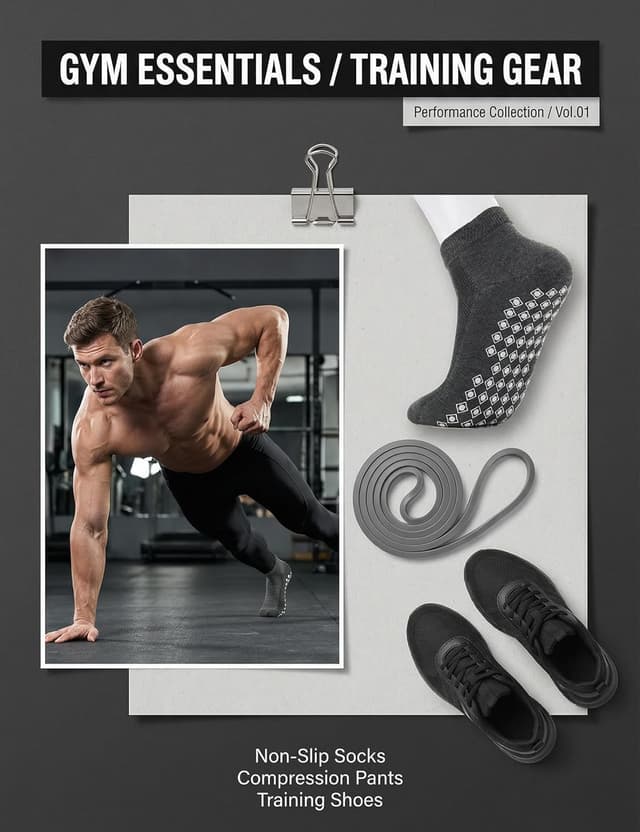 Thumbnail 6 de Quoboquo lot de chaussettes de sport antidérapantes en coton (ABS), courtes, hommes et femmes