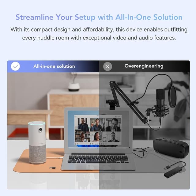 Detalle 2 de Nuroum C10 Webcam 1080P con microfono