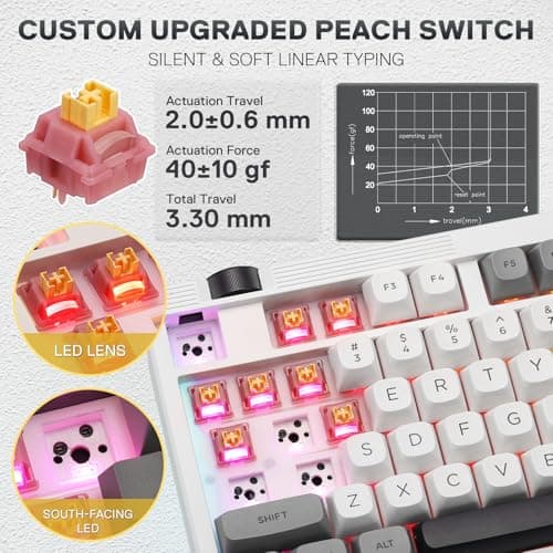 Thumbnail 4 de Redragon K729 Pro clavier de jeu RVB sans fil 80% ⌨