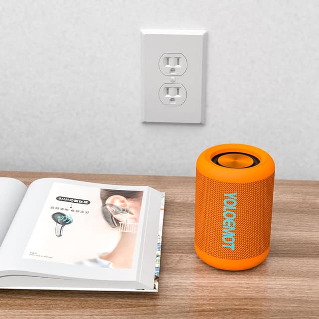Detalle de YOLOEMOT YOLOEMOT Bluetooth speaker with 12Hrs playtime, IPX5 waterproof and dual pairing