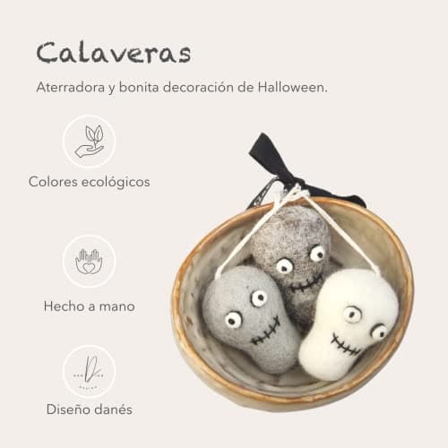 Thumbnail 3 de Én Gry & Sif Pendentifs têtes de mort gris