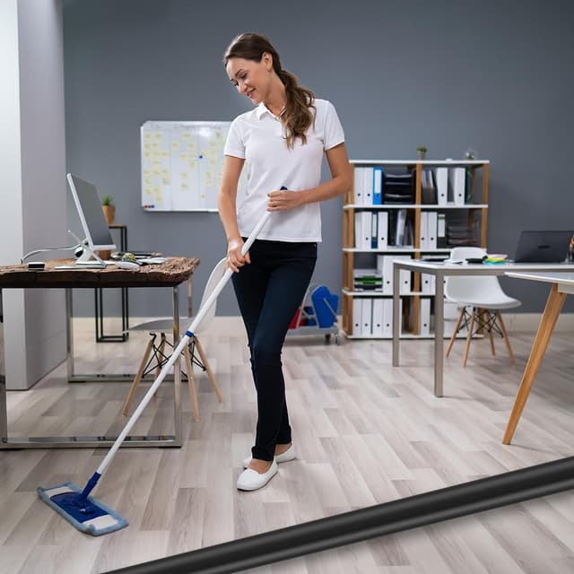 Thumbnail 6 de Adiwo Boden-Kabelbrücke (2 m) mit 3 Kabelkanälen – PVC-Kabelschutz gegen Stolperfallen, Schwarz