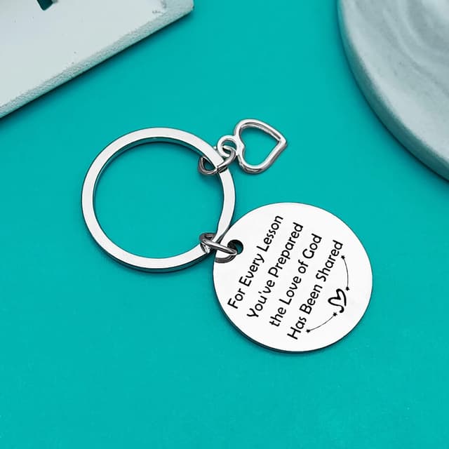 Detalle 2 de Ximalun Sunday School Teacher Gifts Keyring
