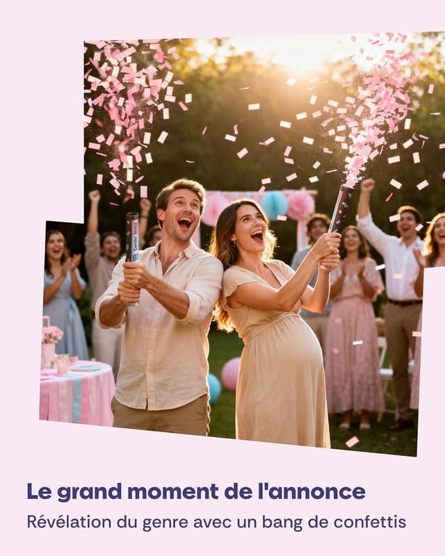 Thumbnail 1 de Partyjoker Canon à Confettis Gender Reveal 4 pcs