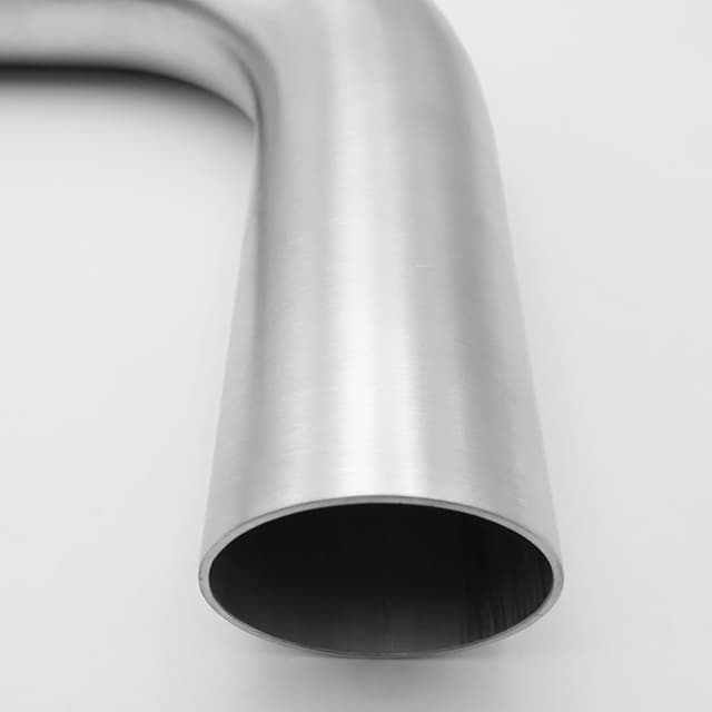 Detalle de AC Performance 2.5" (63mm) 90 Degree Aluminium Elbow Intercooler Pipe – 1.5D Radius, Brushed Finish
