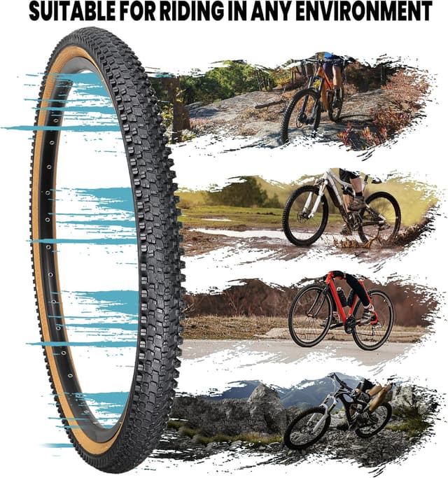 Detalle 2 de Hycline 2-Pack Mountain Bike Tires (26x1.95) with Inner Tubes & Tire Levers