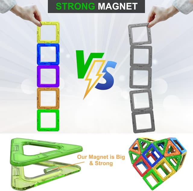 Detalle 2 de Desire Deluxe Costruzioni Magnetiche 94 pezzi 🧩