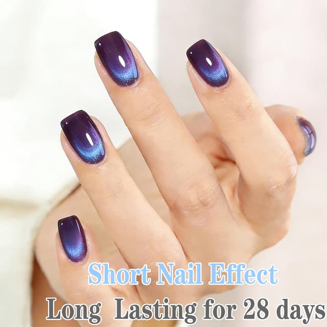 Detalle 2 de KRISNICE Cat Eye UV Gel Nagellack Lila