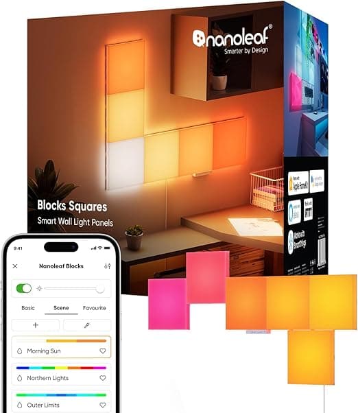 Imagen de Nanoleaf Blocks SMK | Cuadrados Grandes Blancos | 6 Piezas 🟥 en OfertitasTOP