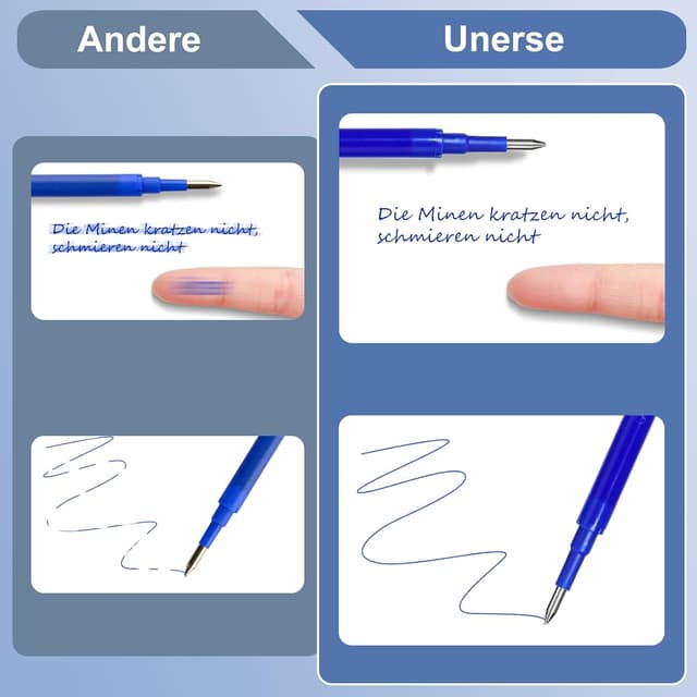 Thumbnail 3 de Donluhu 0,7 mm radierbare Ersatzminen 400m Blau