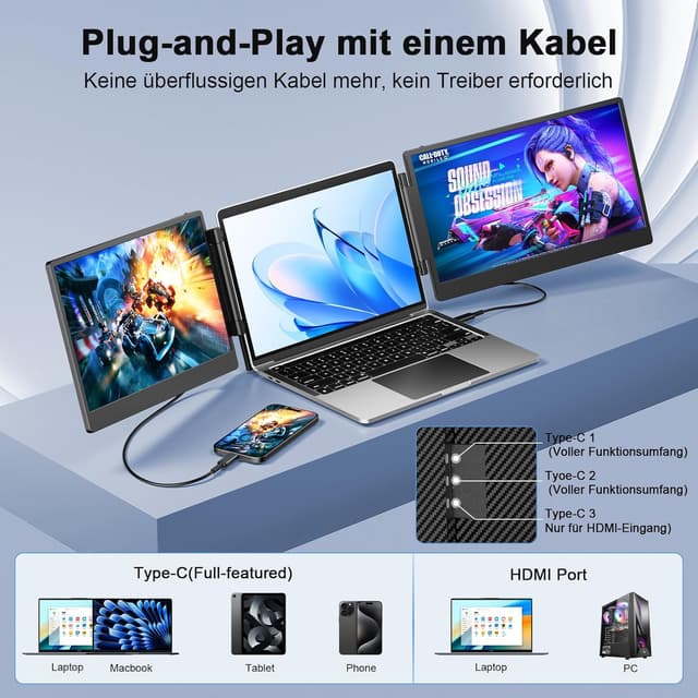 Detalle de Livelect-m 14'' Bildschirm Extender